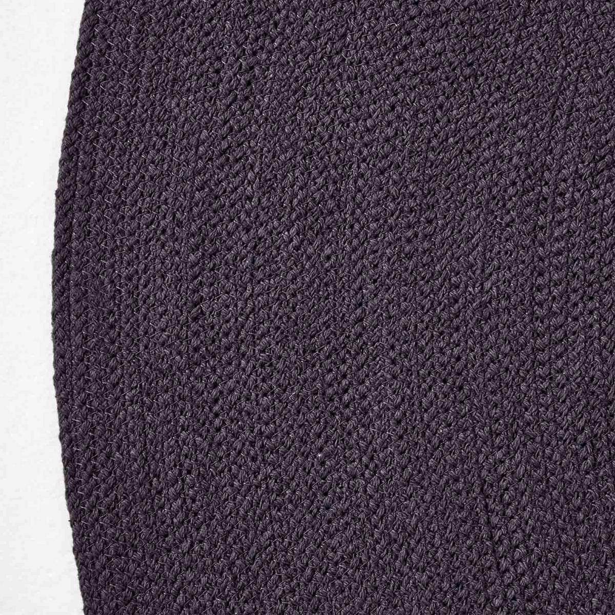 TEPPICH geflochten rund 150 cm - Schwarz, Textil (150/150cm) - Homescapes