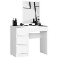 SCHMINKTISCH mit Spiegel - Weiß, Holzwerkstoff (90/142/50cm) - RAUMHIRSCH FURNITURE