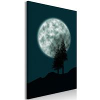 KUNSTDRUCK Blau 80/120 cm - Blau/Schwarz, Textil (80/120cm) - KUNSTLOFT