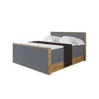 BOXSPRINGBETT LOLLI9 -Z-KING 120x200 - H3/H4 Dunkelgrau - Dunkelgrau, Holzwerkstoff (120/200cm) - ALTDECOR