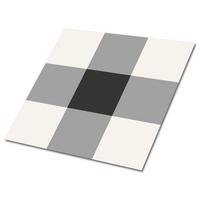 FLIESENAUFKLEBER 9 Stück 30x30 cm selbstklebend Quadrate - Grau, Textil (30/1.6/30cm) - TULUP