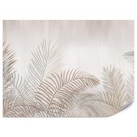 FOTOTAPETE für Schlafzimmer Beige Palmenblätter Delikat 450x315 - Beige/Braun, Papier (450/315cm) - Muralo