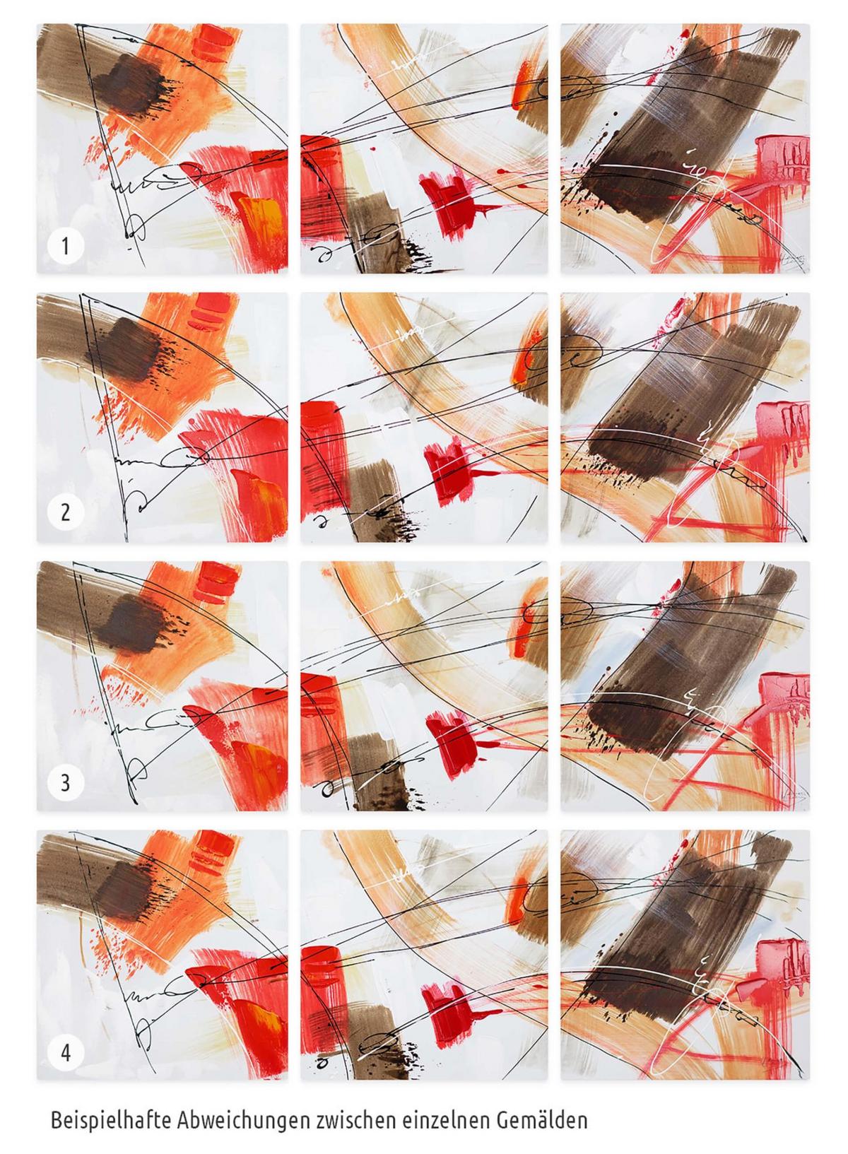 LEINWANDBILD 3-TEILIG Bunt 150/50 cm - Multicolor, Textil (150/50cm) - KUNSTLOFT