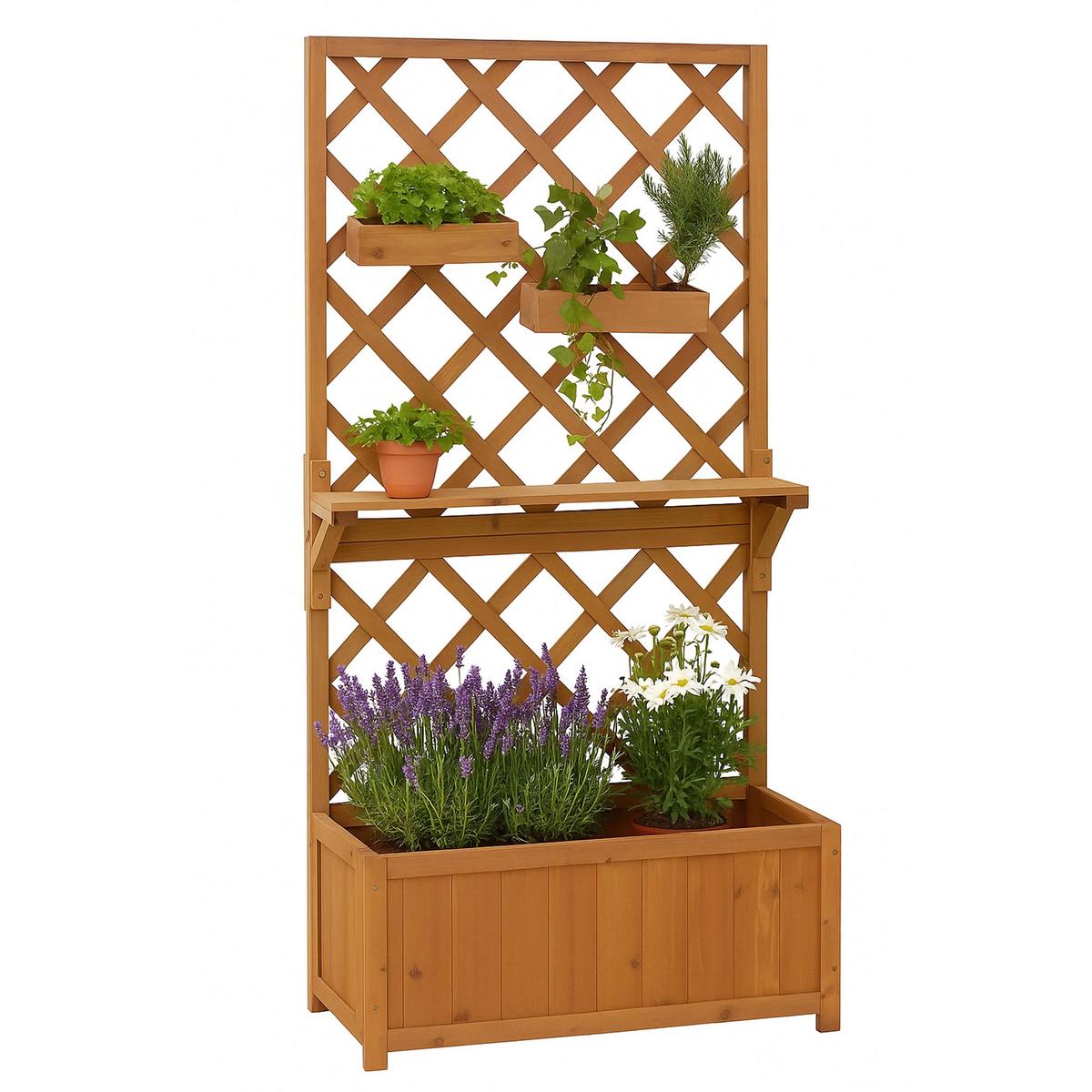 HOCHBEET Braun - Braun, Holz (70/135/30cm) - MCW