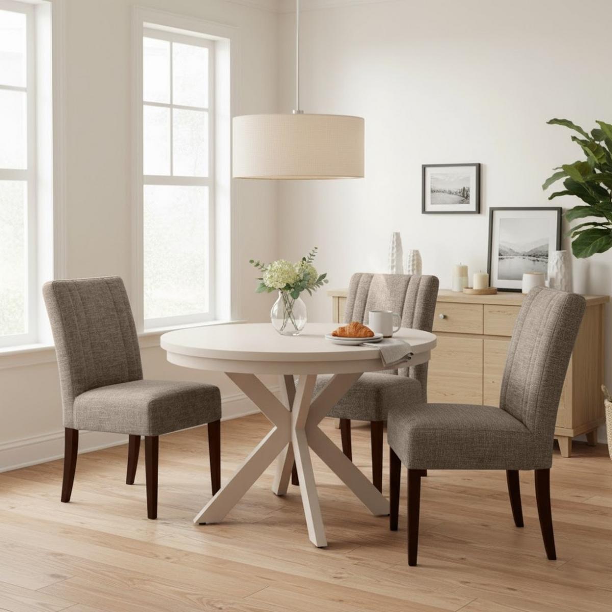 STUHL FREYA mit wengefarbenen Holzbeinen, Polsterstuhl, Hellbraun - Hellbraun/Wengefarben, Holz (47/94/42cm) - Beautysofa