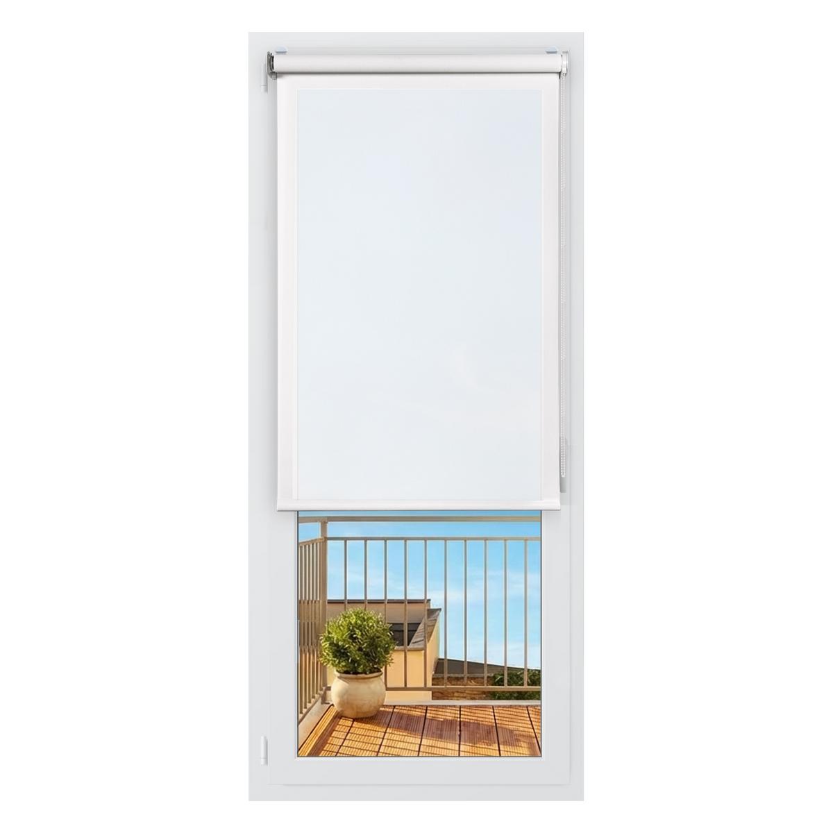 SCREEN-ROLLO Plus Easyfix Weiß 100x180 - Weiß, Kunststoff (100/180/1cm) - STORESDECO