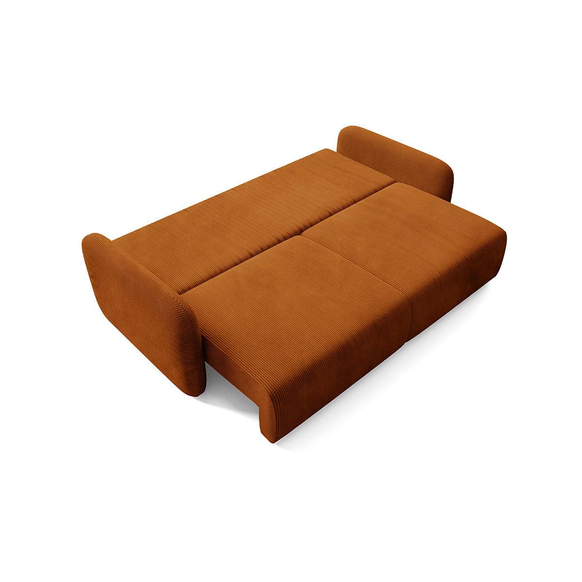 SOFA Dora 3 Sitzplätze Terracotta - Terracotta, Holz (233/92/110cm) - Petits-meubles