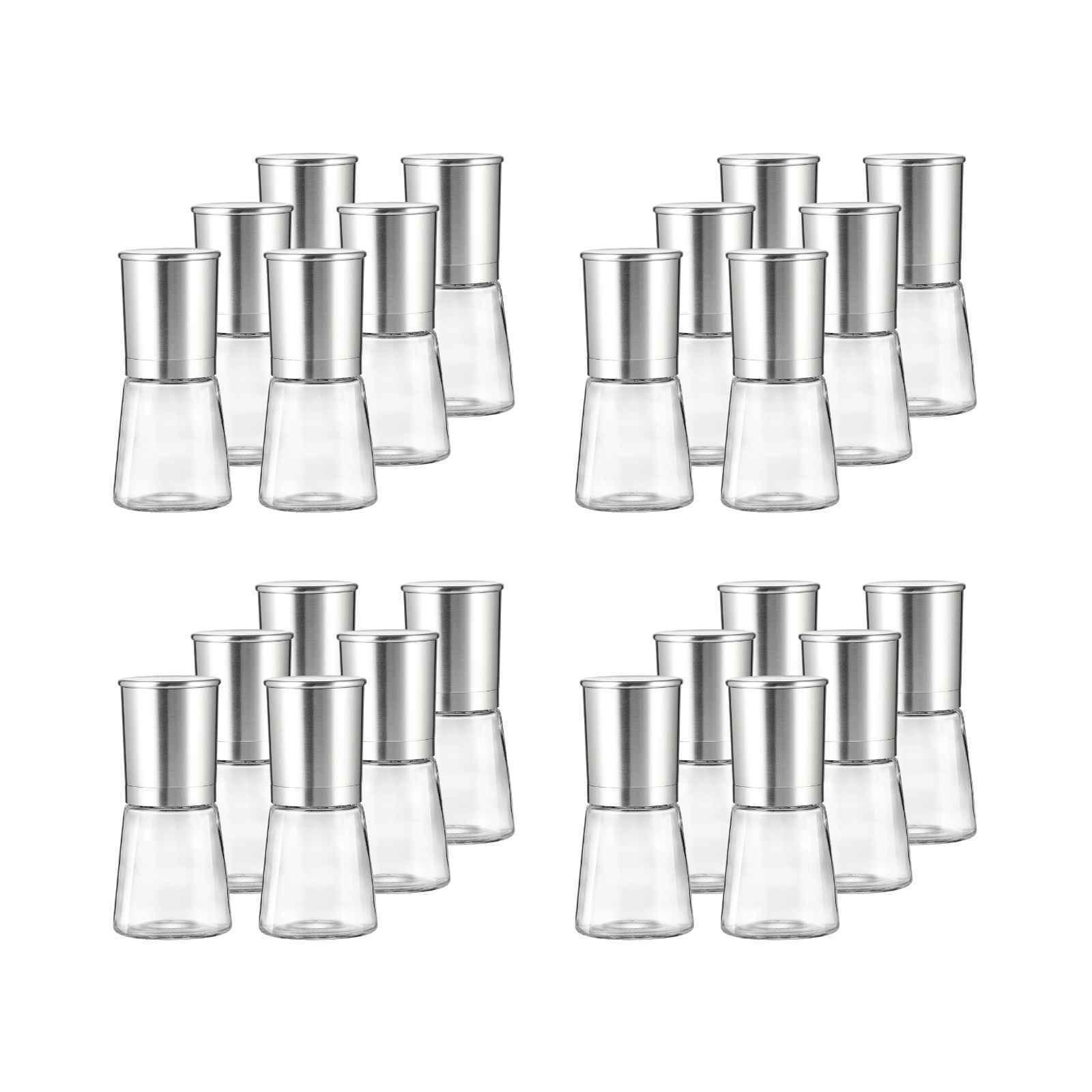 GEWÜRZMÜHLENSET Basic transparent-silber 24-tlg. - Transparent/Silberfarben, Glas/Metall (7/15/14cm) - Ritzenhoff Breker
