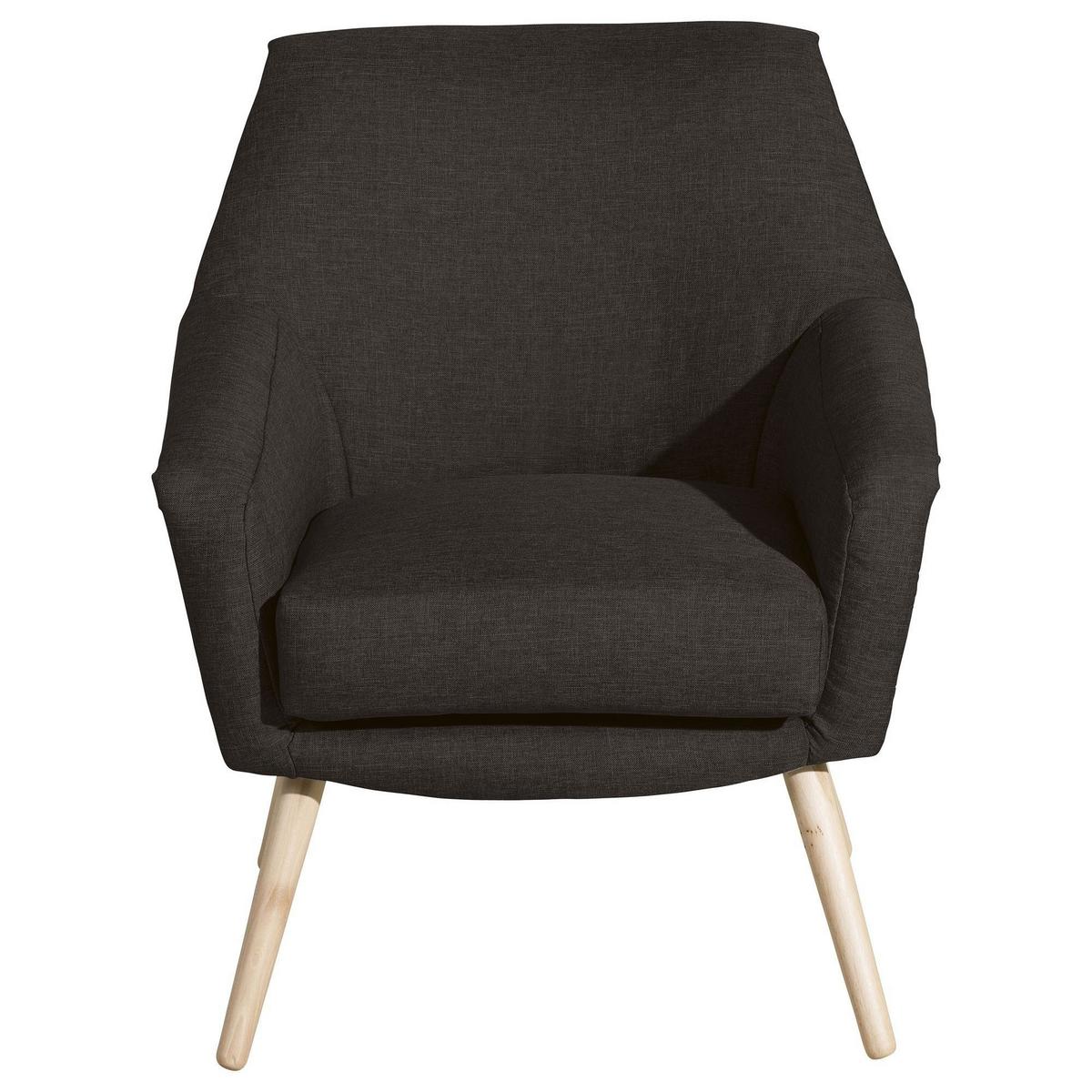 SESSEL Kachka Bezug Flachgewebe Buche natur / schoko - Dunkelbraun, Kunststoff (67/81/71cm) - 58aufmkessel