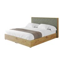 POLSTERBETT mit Bettkasten und Lattenrost, Boxbett mit Kopftei und Stauraum mit Matratze H3/H4 - ENZO10 120x200 Olivgrün - Olivgrün, Holzwerkstoff/Textil (120/200cm) - ALTDECOR