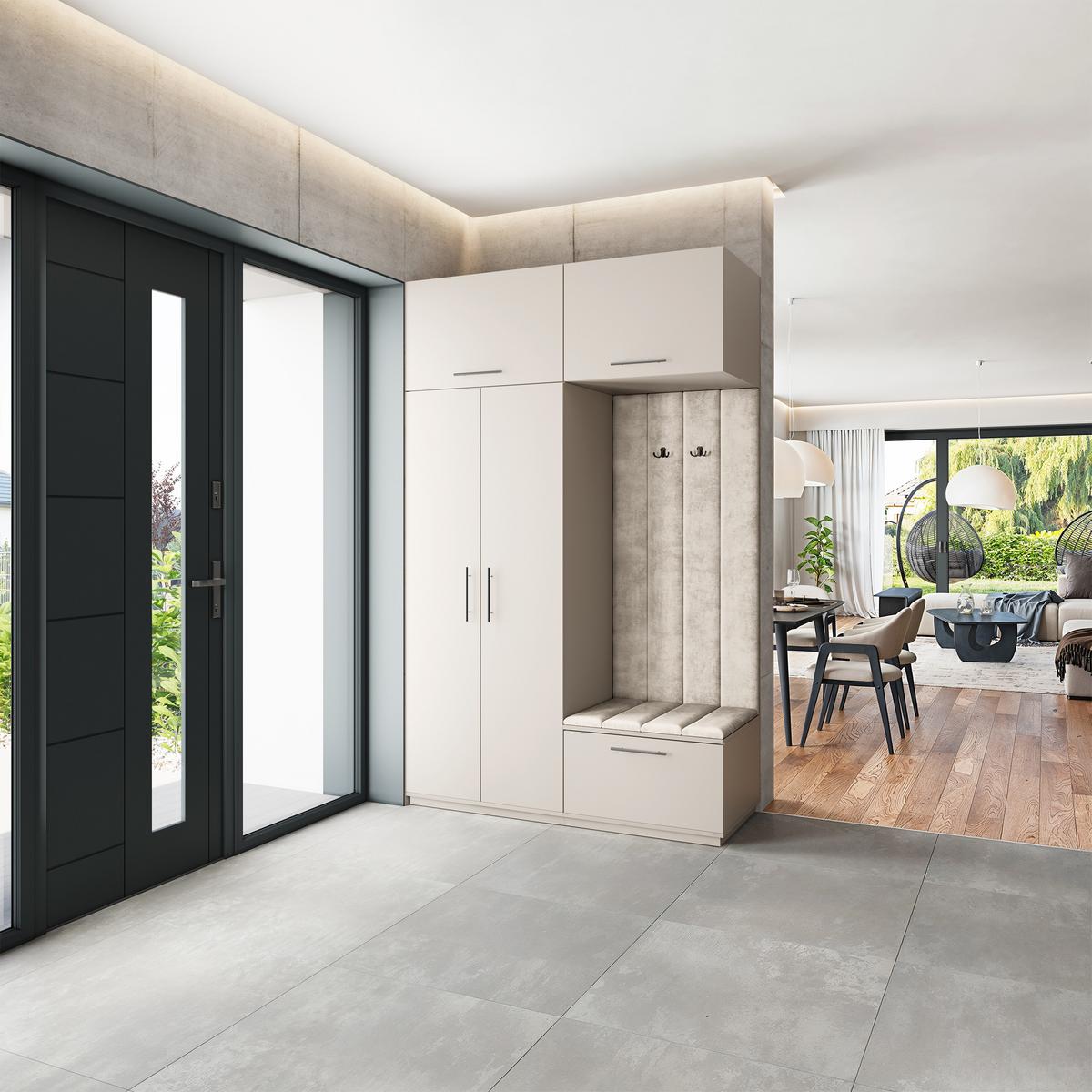 GARDEROBENSCHRANK REMA 150/240/60 cm Modern Kaschmir - Kaschmir/Beige, Holzwerkstoff (150/240/60cm) - MASSENO