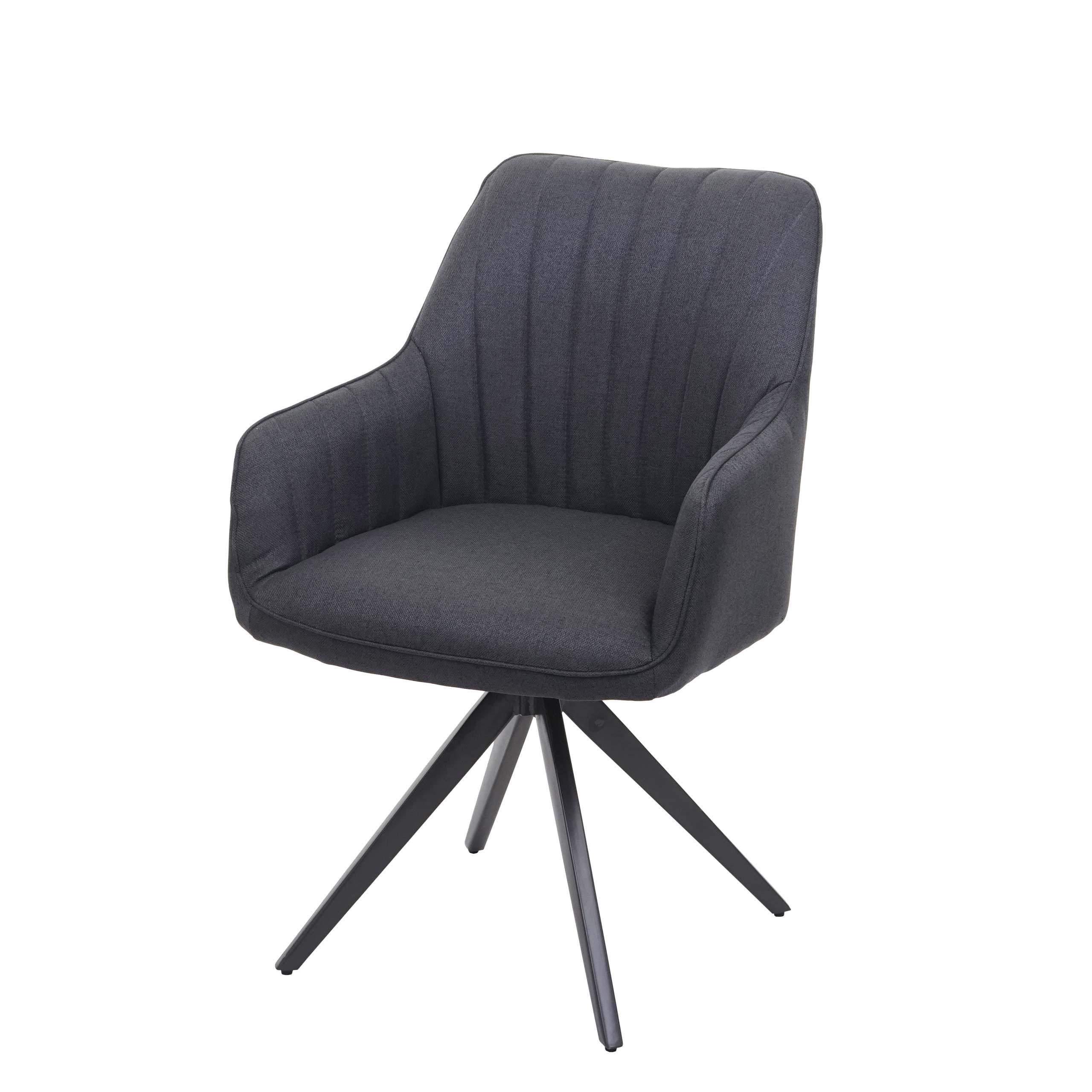 ESSZIMMERSTUHL Anthrazit - Dunkelgrau/Anthrazit, Textil (58/87/62cm) - MCW