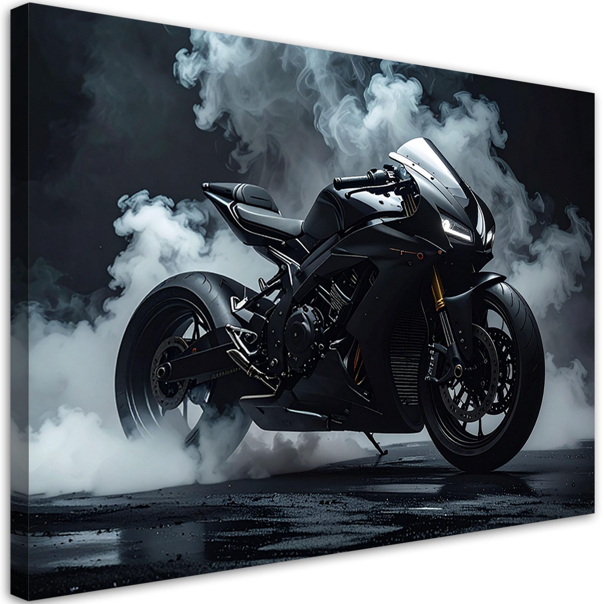 LEINWANDBILD Kraftfahrzeuge 100x70cm - Schwarz, Textil (100/70cm) - Feeby