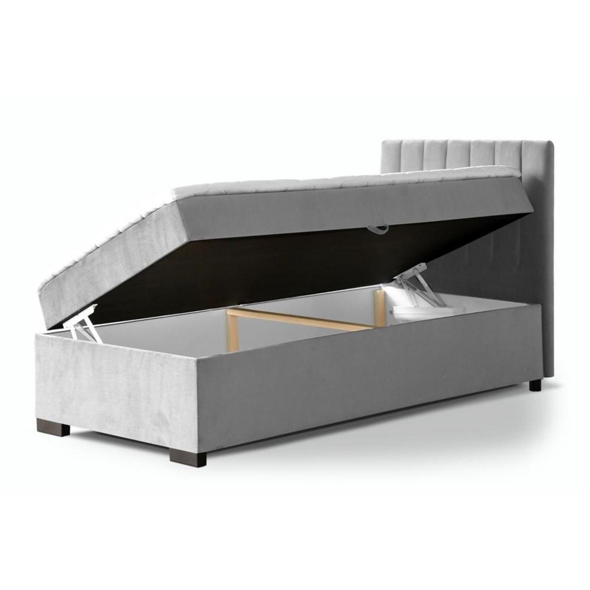 POLSTERBETT Eric 94/207/105 rosa - Rosa, Holzwerkstoff/Textil (90/200cm) - Beautysofa