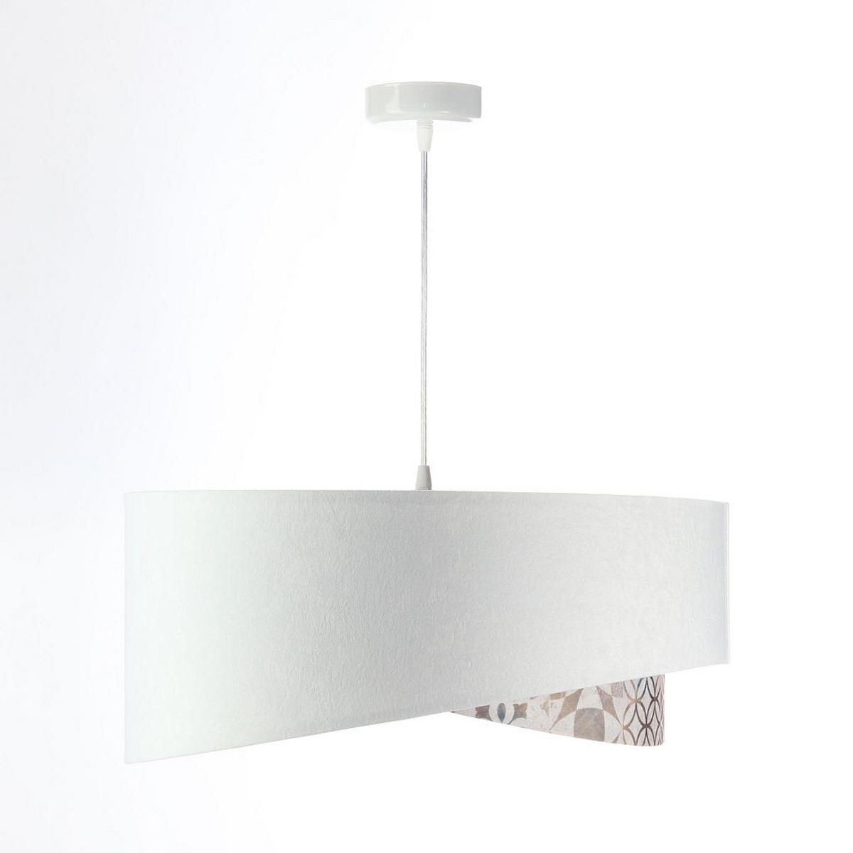 HÄNGELEUCHTE Weiß 50/23 cm - Beige, Kunststoff (50/1/23cm) - ONZENO