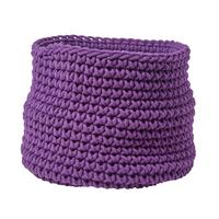 AUFBEWAHRUNGSKORB Baumwolle 42/37 cm - Lila, Textil (42/42/37cm) - Homescapes