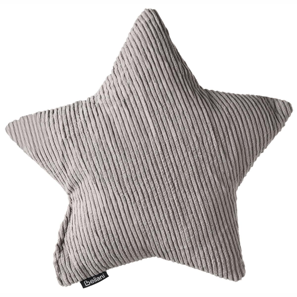 DEKOKISSEN 3er-Set Cremeweiß 35/35 cm Luna - Blau/Multicolor, Textil (30/35cm) - Beliani