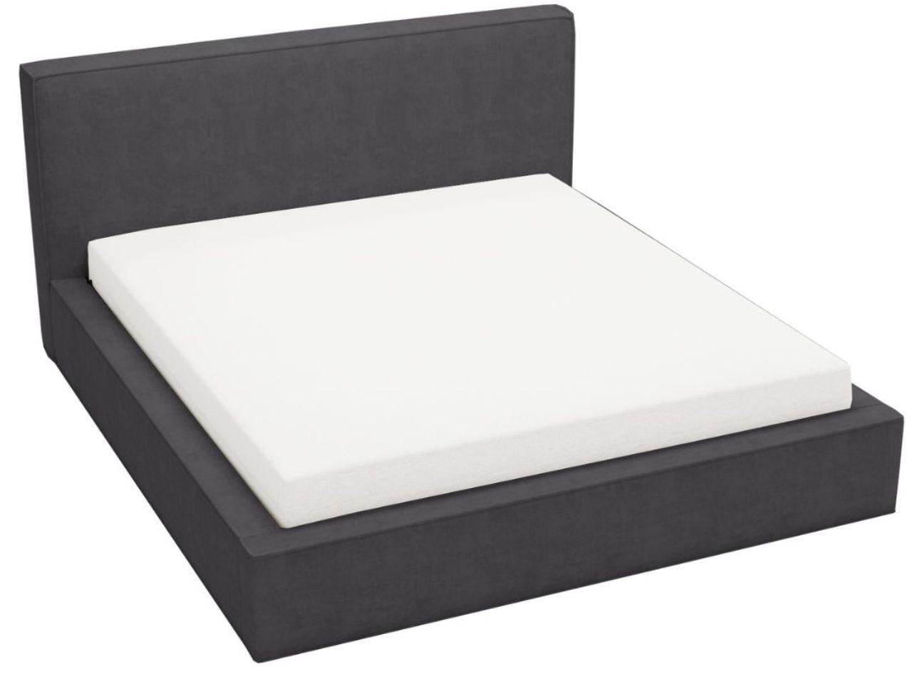 POLSTERBETT Monaco 200x200 Graphit - Dunkelgrau, Textil (200/200cm) - Graingold