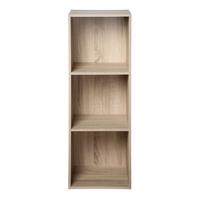 AUFBEWAHRUNGSREGAL mit 3 Fächern - L31,7 cm - Eschefarben, Holzwerkstoff (29.5/92.5/6cm) - Calicosy