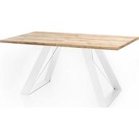 ESSTISCH Colter Weiß rechteckig ausziehbar, Craft Eiche 140-240/80/76 cm - Eiche Wotan/Weiß, Holzwerkstoff/Metall (80/240/76cm) - WFL GROUP