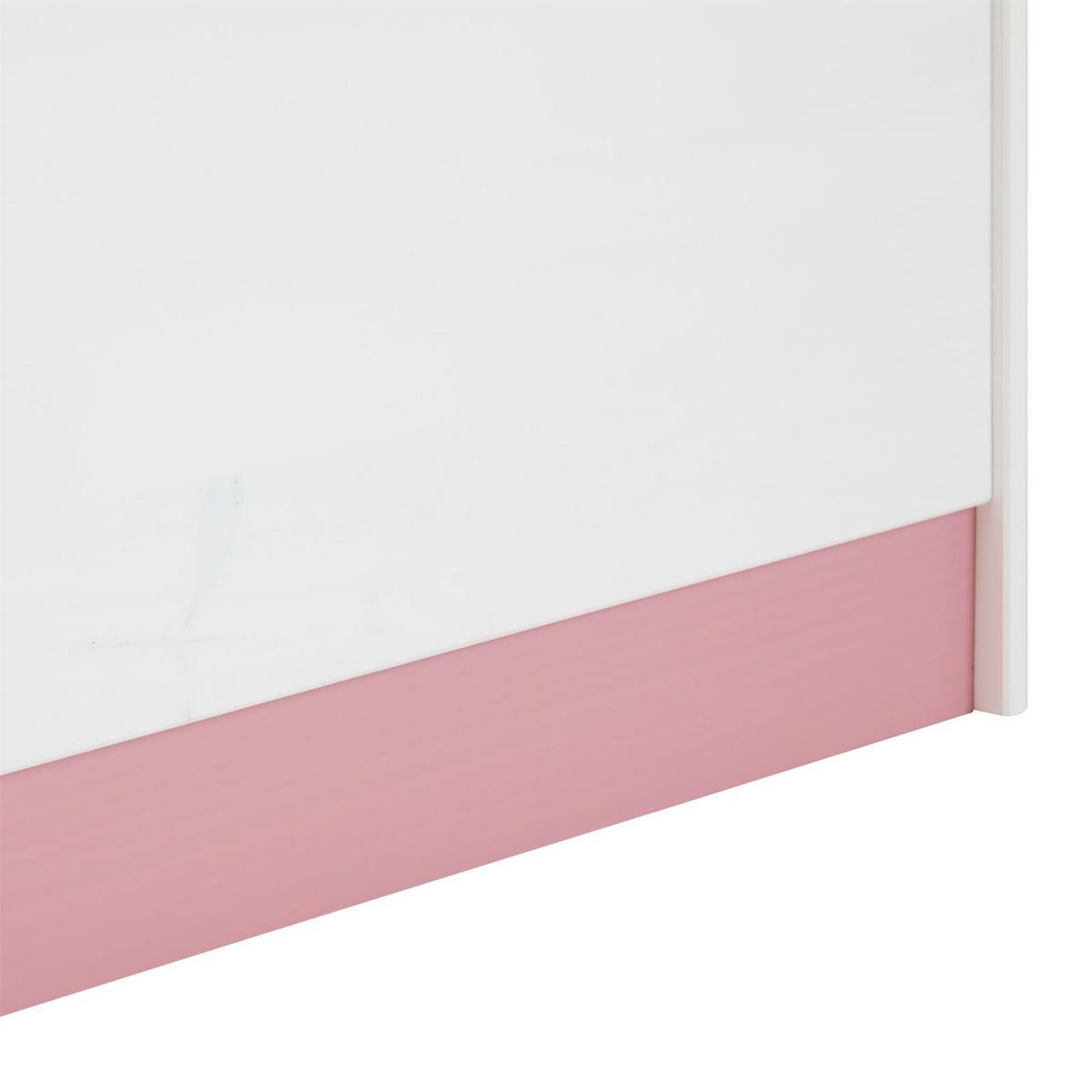 SPIELZEUGTRUHE HANNAH weiß/rosa - Weiß/Rosa, Holz (73/45/40cm) - IDIMEX