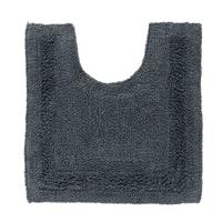 WC-VORLEGER 50/55 cm, 100% Baumwolle, wendbar - Grau, Textil (50/55cm) - Homescapes