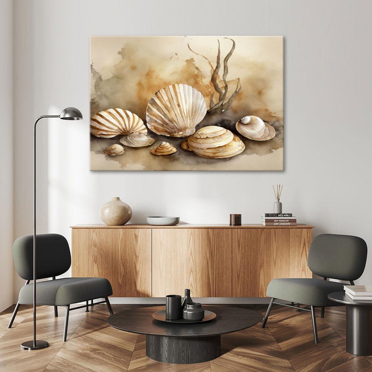 KUNSTDRUCK Beige 60/40 cm - Beige, Textil (60/40cm) - KUNSTLOFT
