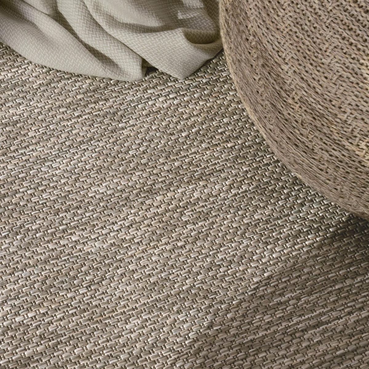 OUTDOORTEPPICH, mit Bordüre, aus Polypropylen, Natur, 80 x 150 cm - Beige, Textil (150/80cm) - KADIMA DESIGN