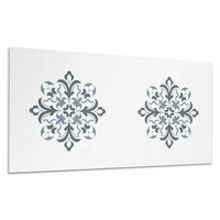 WANDPANEEL 10x 40x20 cm selbstklebend Velaria - Silberfarben, Kunststoff (20/1.6/40cm) - Wallfluent