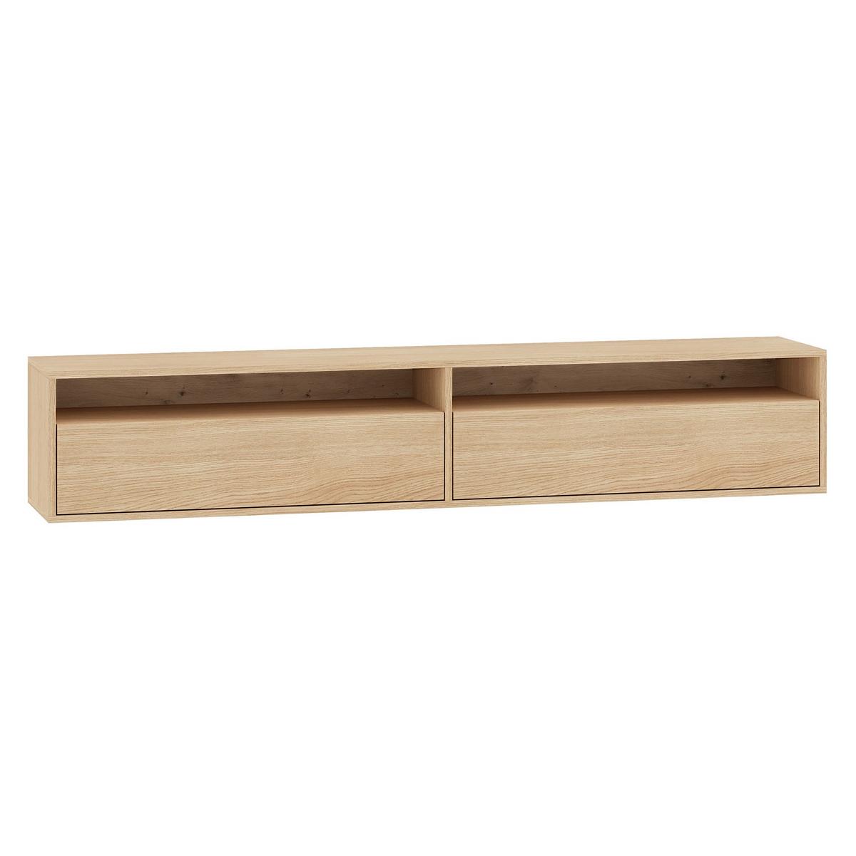 TV-HÄNGEBOARD Heggers mit Fächern MAVELIE 180 CM - Beige, Holzwerkstoff (180/33/33cm) - Selsey
