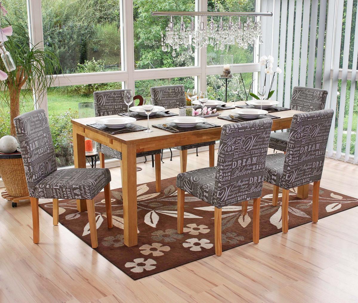 ESSZIMMERSTUHL Grau, Weiß 6er-Set - Weiß/Grau, Textil (43/90/48cm) - MCW