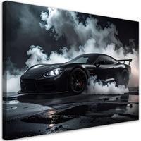 LEINWANDBILD Kraftfahrzeuge 60x40cm - Schwarz, Textil (60/40cm) - Feeby