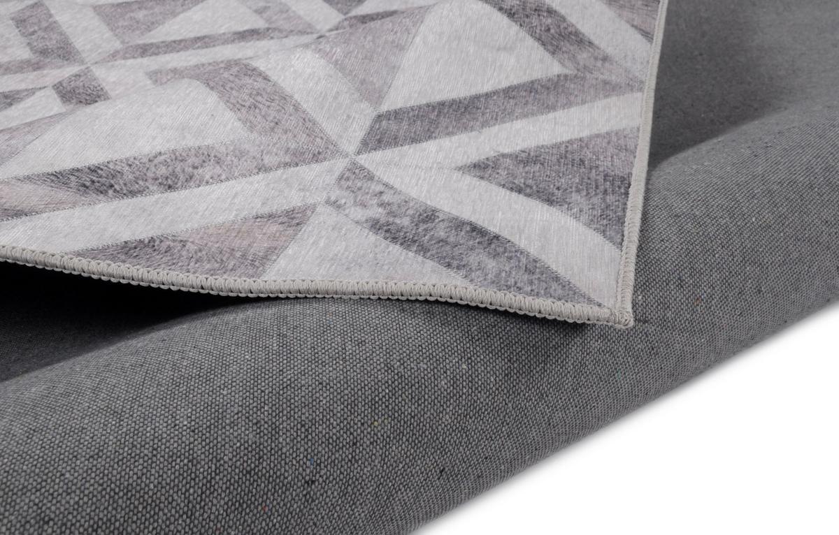 KURZFLORTEPPICH Serena 70x140 cm - Grau, Textil (70/140cm) - Gino Falcone