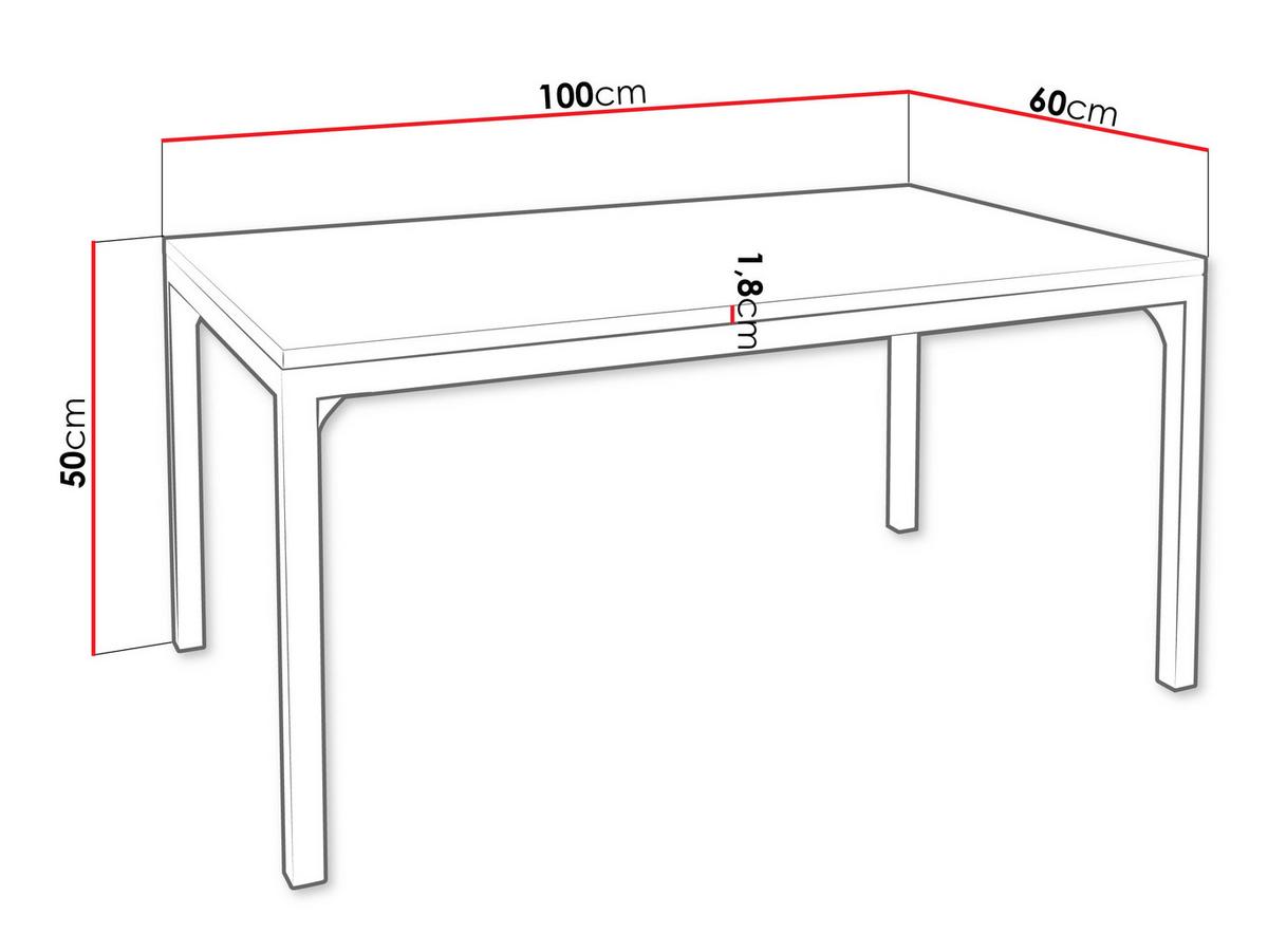 COUCHTISCH Mocca 1 - Nussbaumfarben/Schwarz, Holzwerkstoff/Metall (60/100/50cm) - MIRJAN24