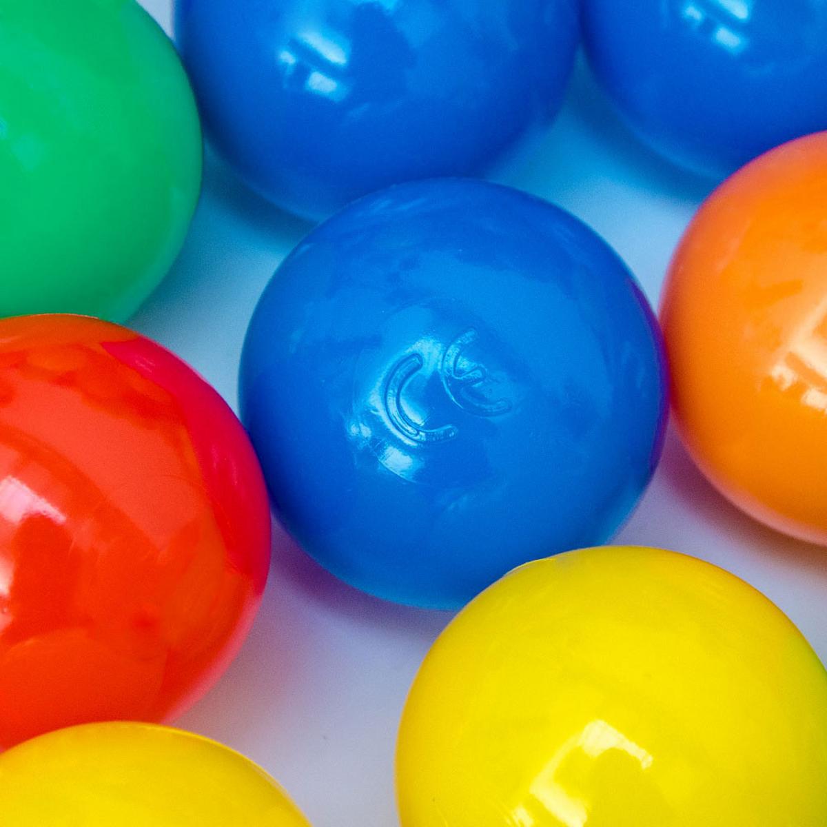 BÄLLEBAD-BÄLLE 100 Stück, bunt, 6 cm - Multicolor, Kunststoff (6/6/6cm) - Littletom