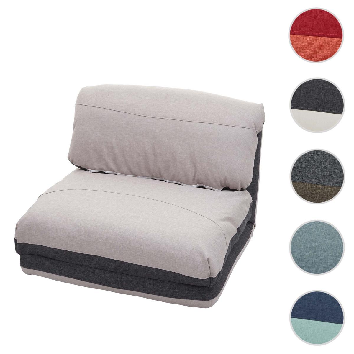 SCHLAFSESSEL Anthrazit, Hellgrau - Anthrazit/Hellgrau, Textil (75/60/75cm) - MCW