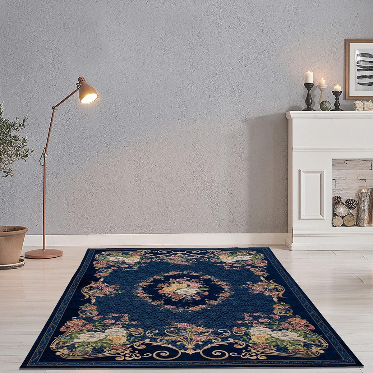 FLACHWEBTEPPICH Flomi Florence 160x230 cm - Blau, Textil (160/230cm) - THEKO