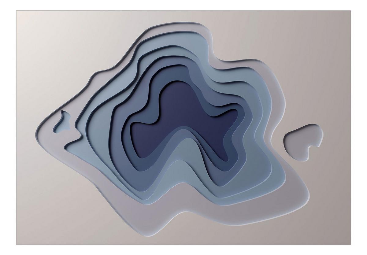 SELBSTKLEBENDE FOTOTAPETE 147/105 cm - Blau/Beige, Kunststoff/Textil (147/1cm) - KUNSTLOFT