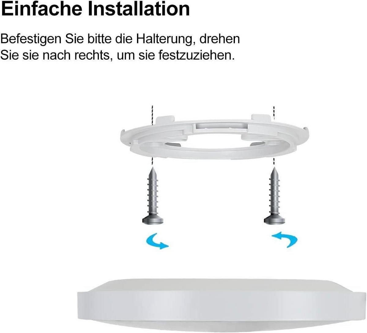 LED-DECKENLEUCHTE Quirinus 28/28/3 cm - Weiß, Kunststoff (28/28/3cm) - Nettlife