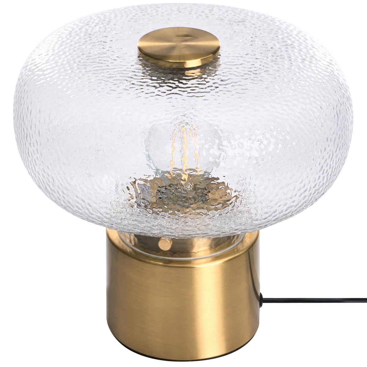 TISCHLAMPE Metall Messing Tara - Messingfarben, Metall (25/25/23cm) - Beliani