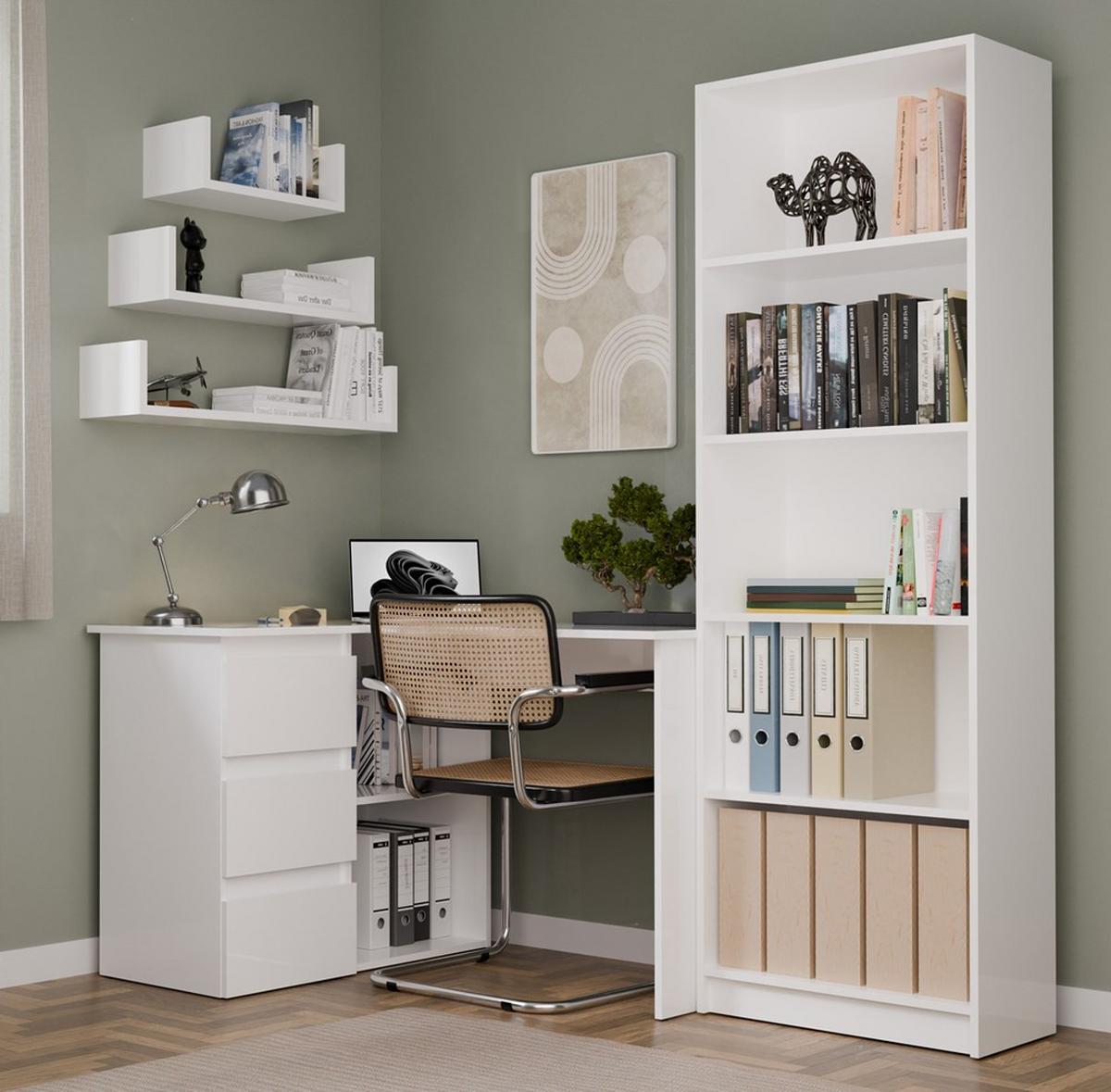 SCHREIBTISCH Weiß 120/75/49 - Weiß, Holzwerkstoff (90/50/75cm) - RAUMHIRSCH FURNITURE