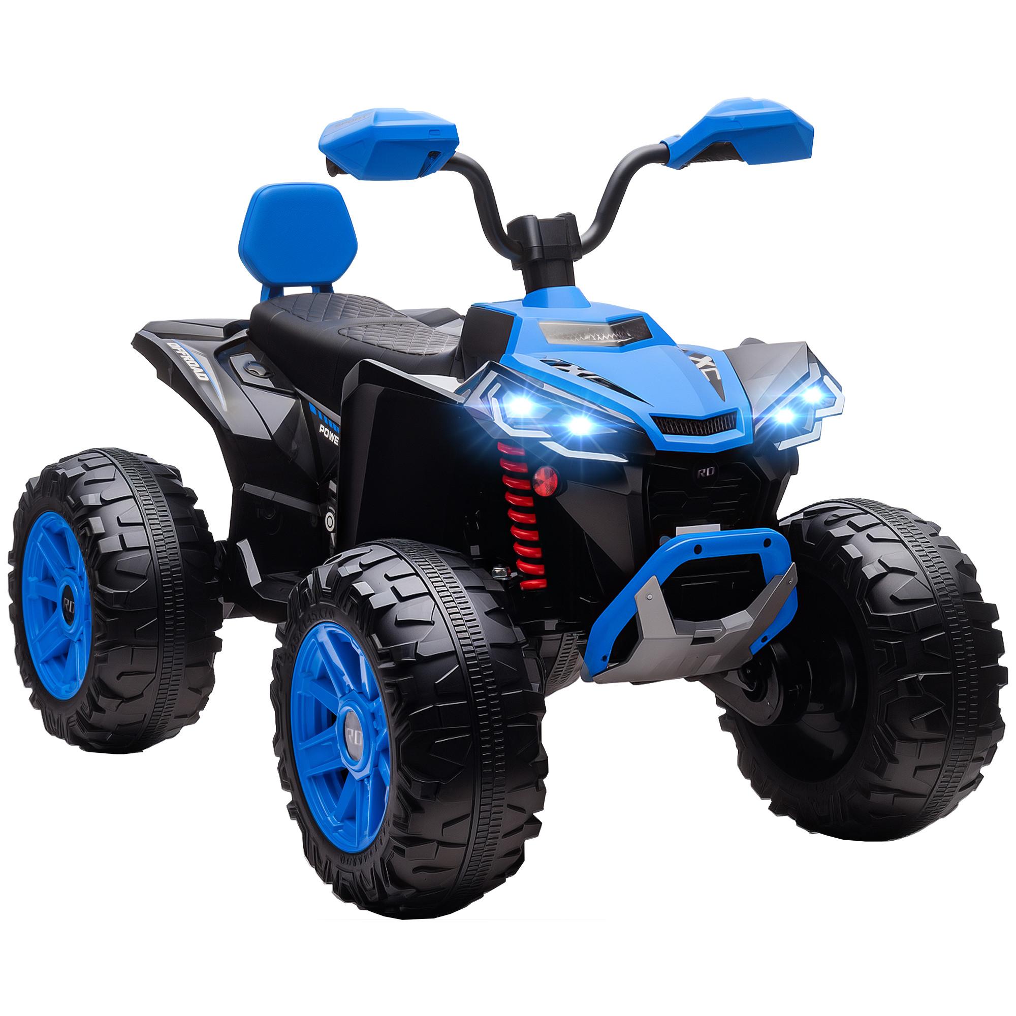 KINDER-ELEKTROQUAD 24V mit Vorwärts-, Rückwärtsfunktion, 2 Sitzer, Blau - Blau, Kunststoff (109/68.5/76cm) - AIYAPLAY