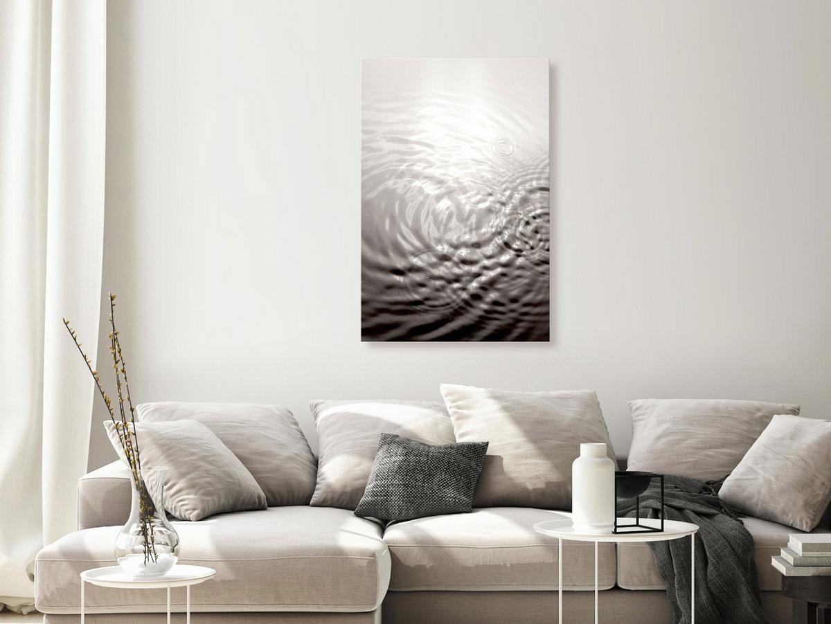 KUNSTDRUCK Grau 40/60 cm - Grau, Textil (40/60cm) - KUNSTLOFT