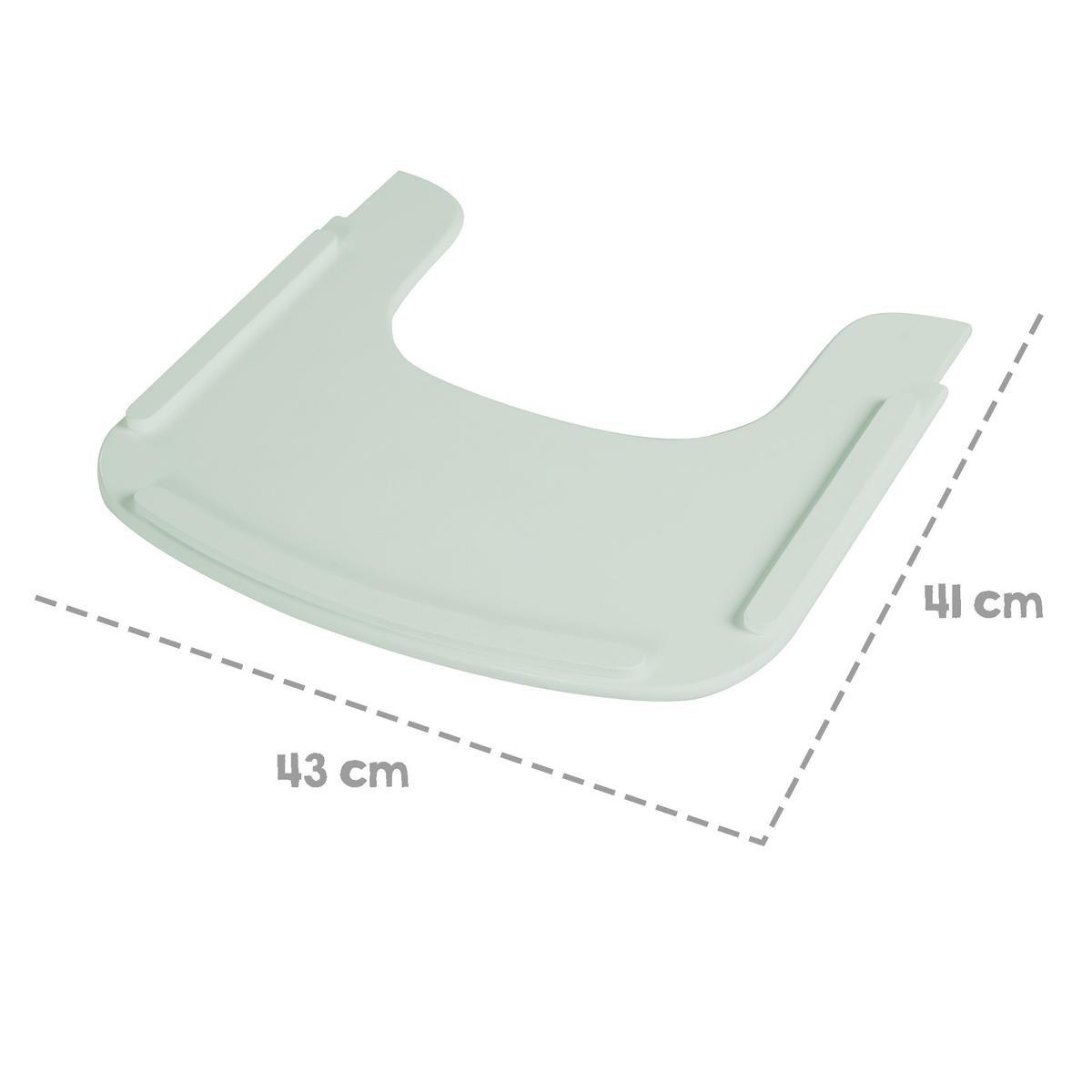 HOCHSTUHL-ESSBRETT Sit Up Flex Mintgrün - Grün, Holz (43/2/41cm) - Roba