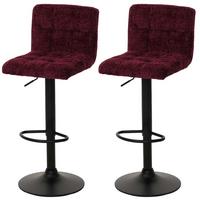 BARHOCKER Bordeaux 2er-Set - Bordeaux, Textil (38/107/41cm) - MCW