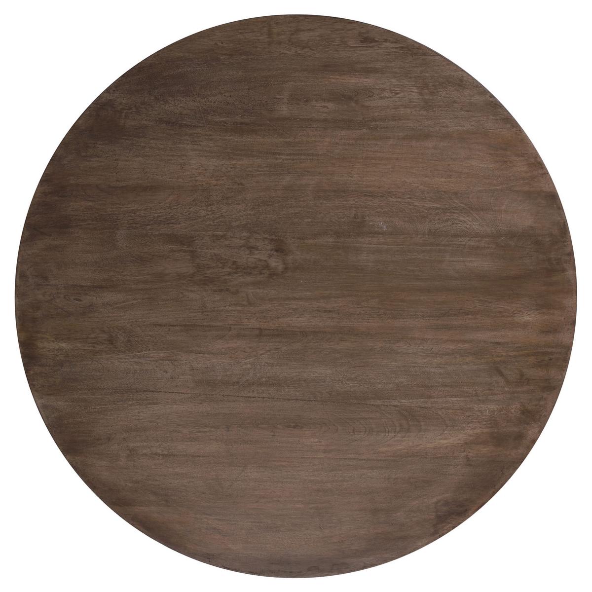 COUCHTISCH Ø100x45 cm rund Natur handgefertigt aus Mangoholz - Naturfarben, Holz (100/100/45cm) - WOMO-DESIGN