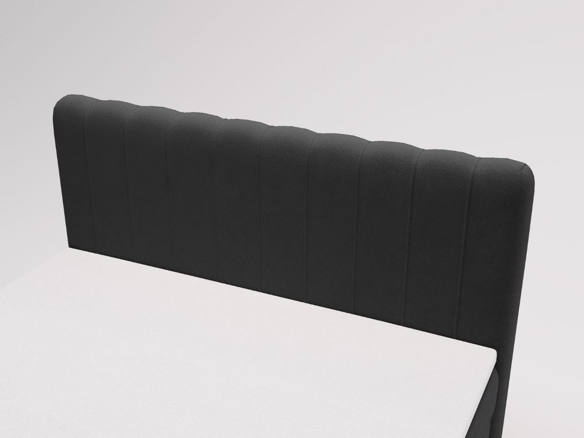 BOXBETT Osteno 140x200 Schwarz - Schwarz, Holz/Textil (140/200cm) - Graingold