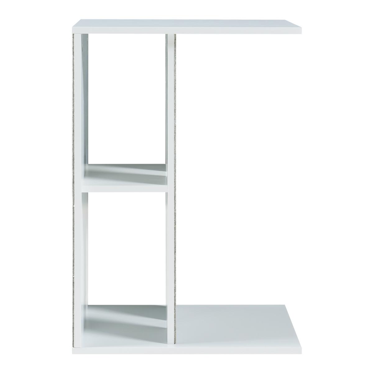 BEISTELLTISCH Ljungby - Weiß, Holzwerkstoff (30/40/58cm) - [en.casa]