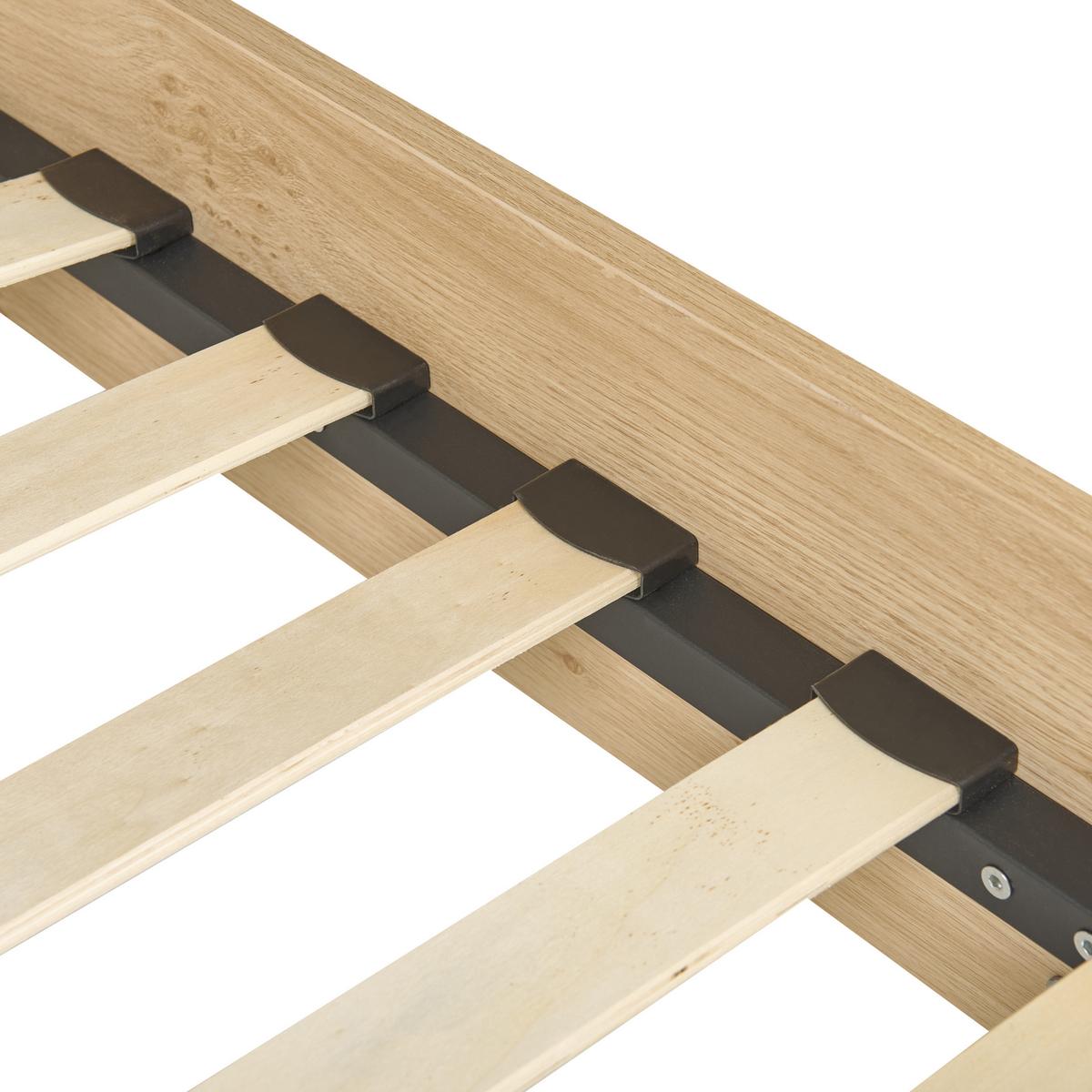 BETT 140/200cm Heller Holzfarbton Monpazier - Hellbraun, Naturmaterialien (140/200cm) - Beliani