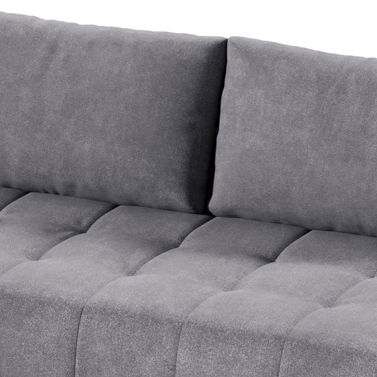 ECKSOFA Jonas 4 Sitzplätze Grau - Grau, Holzwerkstoff (265/185cm) - Petits-meubles